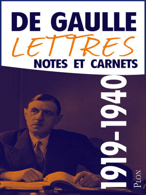 cover image of Lettres, notes et carnets, tome 2